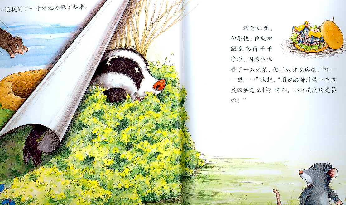 獾的美餐 (06),绘本,绘本故事,绘本阅读,故事书,童书,图画书,课外阅读